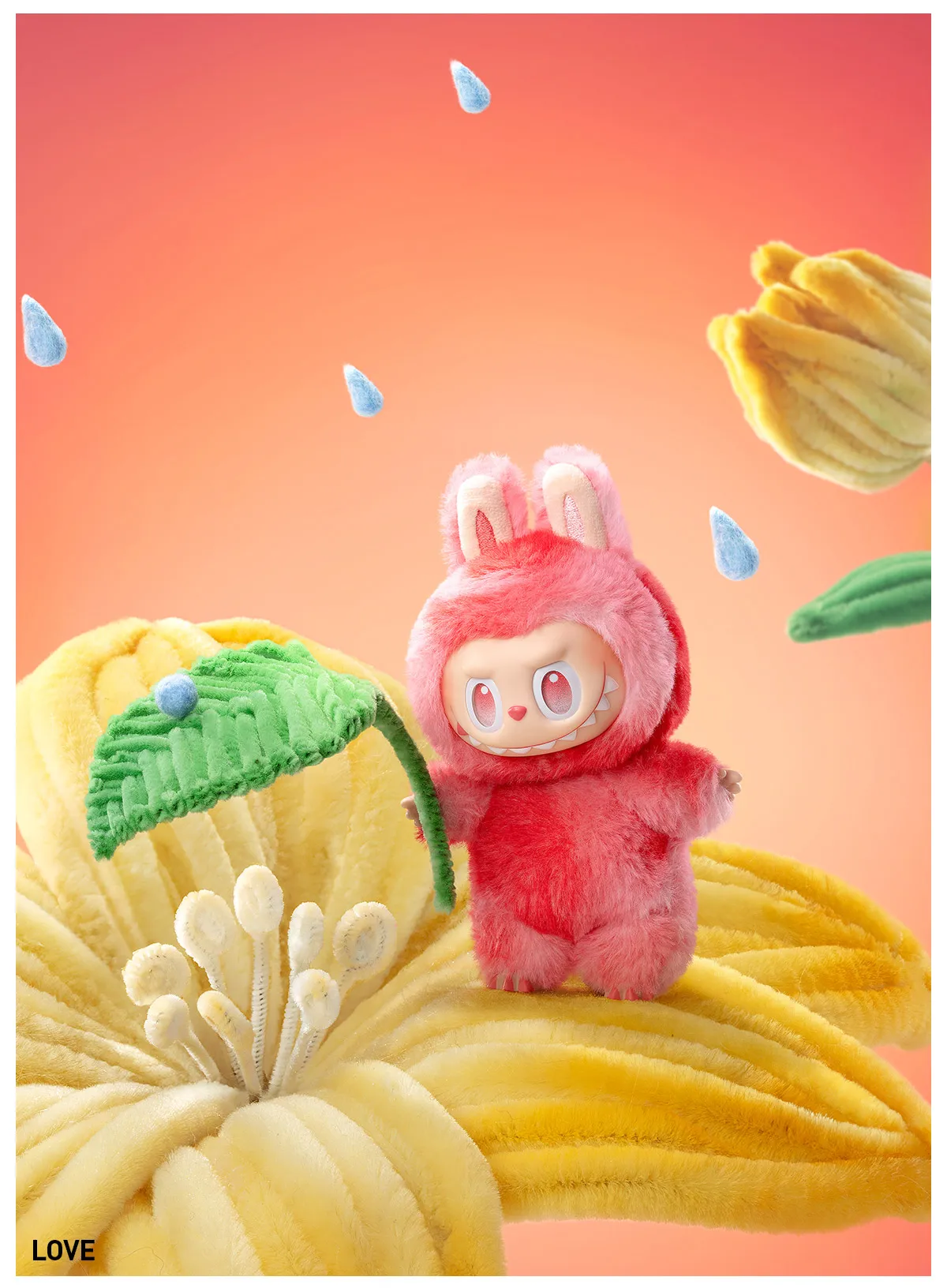 Pop Mart Original Labubu Big Into Energy – Love (Red)